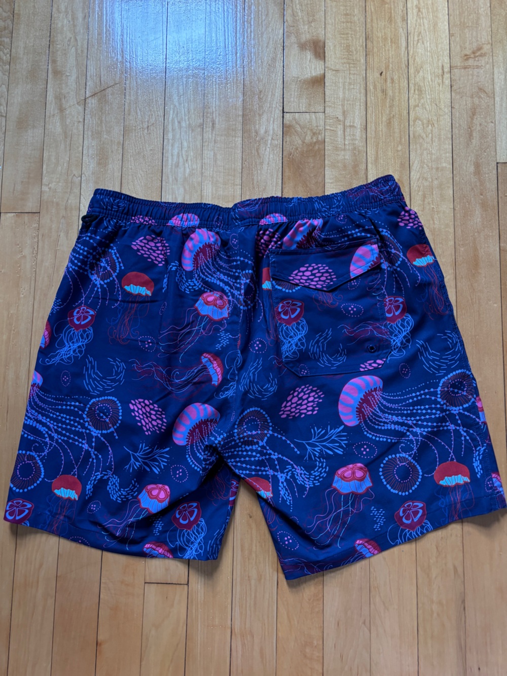 Jellyfish Men’s XL Bathing Suit | MeUndies Blue Purple Swim Trunks Beach Shorts - Picture 2 of 15